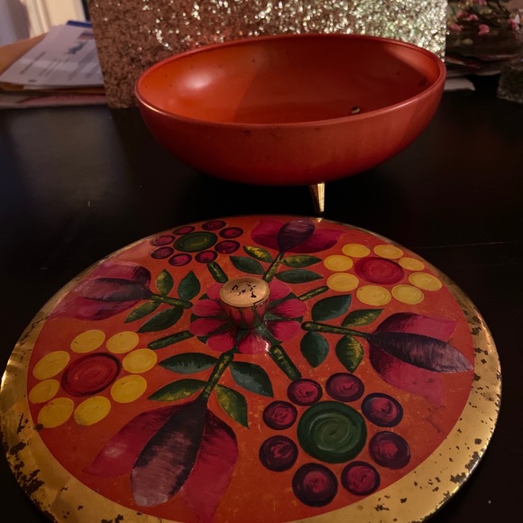 VINTAGE metal candy dish - Picture 3 of 5